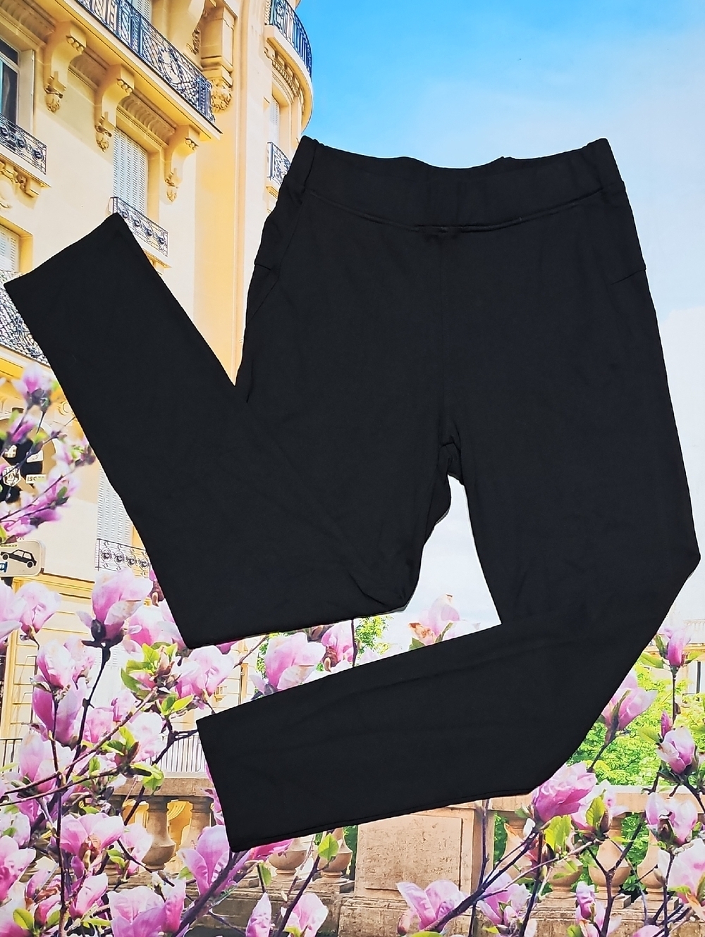 Saint + Sofia Black Stretchy Pants Size 4
